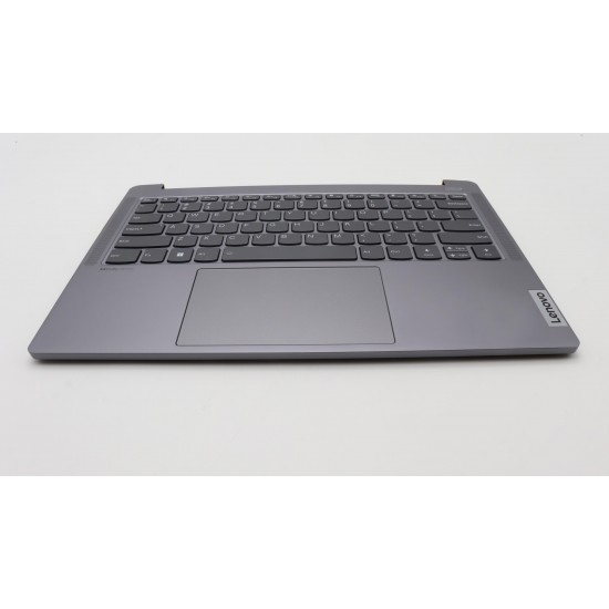 Carcasa superioara cu tastatura palmrest Laptop, Lenovo, IdeaPad Pro 5 14IRH8 Type 83AL, 5CB1K97042, HQ2072209G000, NB6368B, iluminata, Artic Grey, layout US