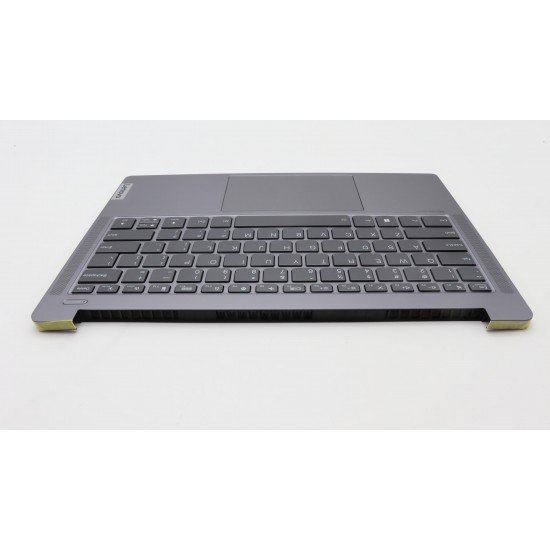 Carcasa superioara cu tastatura palmrest Laptop, Lenovo, IdeaPad Pro 5 14IRH8 Type 83AL, 5CB1K97042, HQ2072209G000, NB6368B, iluminata, Artic Grey, layout US