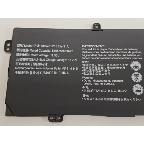 Baterie compatibila Laptop, Huawei, MateBook 14s HKD-W76, HB5781P1EEW-31, 11.55V, 5195mAh, 60Wh