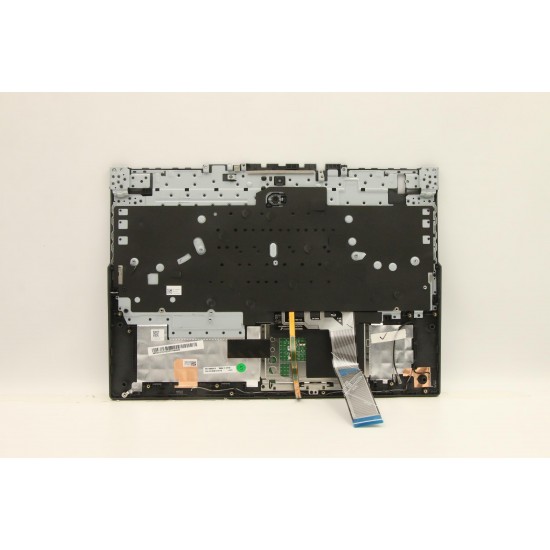 Carcasa superioara cu tastatura palmrest Laptop, Lenovo, Legion 5-15ITH6 Type 82JK, 5CB1C74773, 5CB1D04994, AP1ZT000350, EL1ZT000W00, HY560, iluminare alba, 4 pini, neagra, layout US