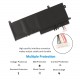 Baterie compatibila Laptop, Asus, ZenBook Flip 15 Q536F, Q536FD, Q536FDX, 0B200-03440000, 4ICP7/54/64, C41N1809, 15.4V, 3640mAh, 57Wh