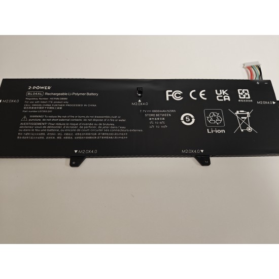 Baterie compatibila Laptop, HP, EliteBook X360 1040 G5, L07353-241, CBP3790A, HSTNN-DB8M, BL04XL, 7.7V, 6800mAh, 52Wh