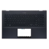 Carcasa superioara cu tastatura palmrest Laptop, Asus, ZenBook 15 UX535Q, UX535QA, UX535QE, 90NB0RW1-R30UI0, 90NB0RW1-R30US0, 13NB0RW1P01011-1, 13NB0RW1AM0201, 33UJ7TAJN00, FAUJ008010, 13NB0RW1M06011, iluminata, neagra, layout US
