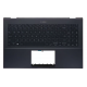 Carcasa superioara cu tastatura palmrest Laptop, Asus, ZenBook 15 UX535Q, UX535QA, UX535QE, 90NB0RW1-R30UI0, 90NB0RW1-R30US0, 13NB0RW1P01011-1, 13NB0RW1AM0201, 33UJ7TAJN00, FAUJ008010, 13NB0RW1M06011, iluminata, neagra, layout US