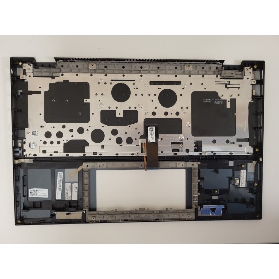 Carcasa superioara cu tastatura palmrest Laptop, Asus, ZenBook 15 UX535Q, UX535QA, UX535QE, 90NB0RW1-R30UI0, 90NB0RW1-R30US0, 13NB0RW1P01011-1, 13NB0RW1AM0201, 33UJ7TAJN00, FAUJ008010, 13NB0RW1M06011, iluminata, neagra, layout US