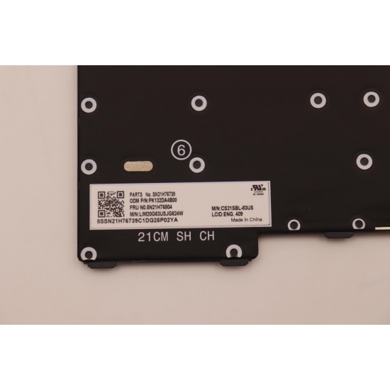 Tastatura Laptop, Lenovo, ThinkPad L13 Gen 4 Type 21FG, 21FH, iluminata, neagra, layout US