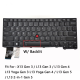 Tastatura Laptop, Lenovo, ThinkPad L13 Gen 4 Type 21FG, 21FH, iluminata, neagra, layout US