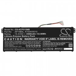Baterie compatibila, Acer, Aspire 7 A715-51G, KT.00405.010, KT00405010, CS-ACP515NB, AP19B5L, 15.4V, 3500mAh, 53.90Wh
