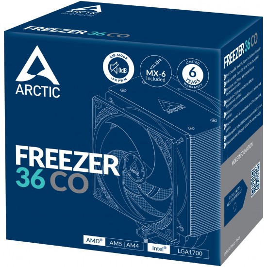 Cooler CPU Artic Freezer 36 CO, racire pe aer, 2x120mm PWR, ACFRE00122A, pentru Desktop PC
