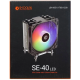 Cooler CPU ID-Cooling SE 40 LED iluminare fRGB, racire pe aer, 120x120x25mm, pentru Desktop PC