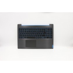 Carcasa superioara cu tastatura palmrest Laptop Gaming, Lenovo, IdeaPad L340-15IRH Type 81LK, 81TR, 5CB0U42759, AP1B4000100, AM1B4000100, FG541, iluminata, neagra, layout UK
