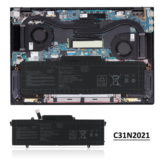 Baterie compatibila Laptop, Asus, ZenBook 14X UM5401U, UM5401UA, 0B200-040300000, 3ICP6/70/81, C31N2021, 11.61V, 5427mAh, 63Wh