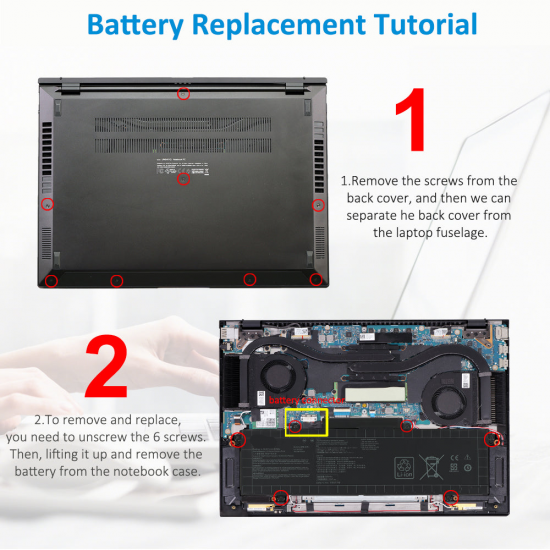 Baterie compatibila Laptop, Asus, ZenBook 14X UM5401U, UM5401UA, 0B200-040300000, 3ICP6/70/81, C31N2021, 11.61V, 5427mAh, 63Wh