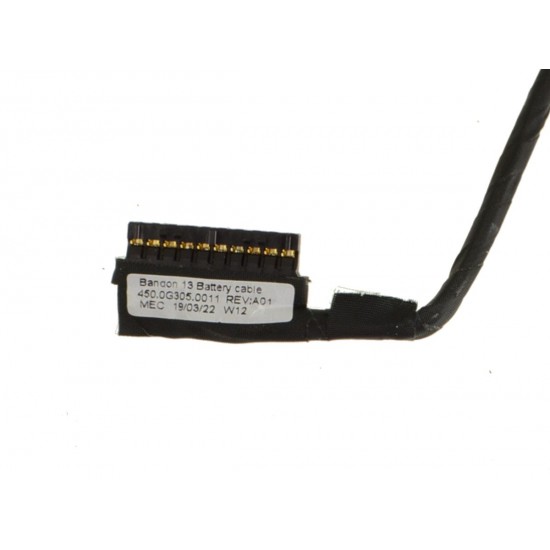 Cablu conectare baterie Laptop, Dell, Latitude 5300, P97G, P97G001, G0PMP, 0G0PMP, 450.0G305.0011, Bandon 13 Battery cable, 10 pini, 18.5cm