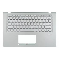 Carcasa superioara cu tastatura palmrest Laptop, Asus, VivoBook 14 X415J, X415JA, X415JANS, X415JF, X415JP, 90NB0TU1-R31UI0, 90NB0TU1-R31US0, 13NB0ST1P01011-3, 13N1-CFA0212, X415EP-1S, iluminata, argintie, layout US