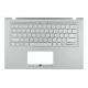 Carcasa superioara cu tastatura palmrest Laptop, Asus, VivoBook 14 X415J, X415JA, X415JANS, X415JF, X415JP, 90NB0TU1-R31UI0, 90NB0TU1-R31US0, 13NB0ST1P01011-3, 13N1-CFA0212, X415EP-1S, iluminata, argintie, layout US