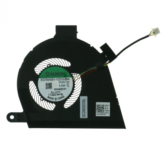 Cooler Laptop 2-in-1, Dell, Latitude 9510, P95F, P95F001, YJMGD, 0YJMGD, EG70040S1-1C010-S9A, DC28000OISL, ND65C25-19G20, DC28000OIDL, 5K2001EHLN, DC28000O1SL, 5V, 0.4A