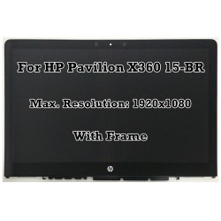 Ansamblu Display cu touchscreen Laptop, HP, Pavilion X360 15-BR, 15T-BR, 924530-001, 15.6 inch, rezolutie FHD, 1920x1080, 30 pini