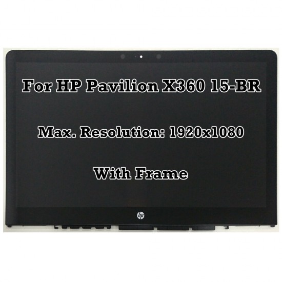 Ansamblu Display cu touchscreen Laptop, HP, Pavilion X360 15-BR, 15T-BR, 924530-001, 15.6 inch, rezolutie FHD, 1920x1080, 30 pini