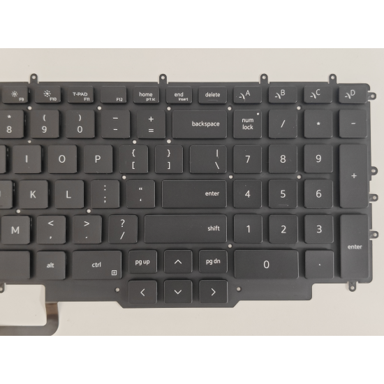 Tastatura Laptop Gaming, Dell, Alienware m17 R3, P45E, P45E001, 5VV61, 05VV61, iluminata, RGB, neagra, layout US