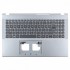 Carcasa superioara cu tastatura palmrest Laptop, Acer, Aspire 3 A315-59G, A315-59G, 6B.K6WN2.001, 6BK6WN2001, AP3UI000400, AM3UI000300, cu slot pentru lan, argintie, layout US