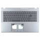 Carcasa superioara cu tastatura palmrest Laptop, Acer, Aspire 3 A315-59G, A315-59G, 6B.K6WN2.001, 6BK6WN2001, AP3UI000400, AM3UI000300, cu slot pentru lan, argintie, layout US