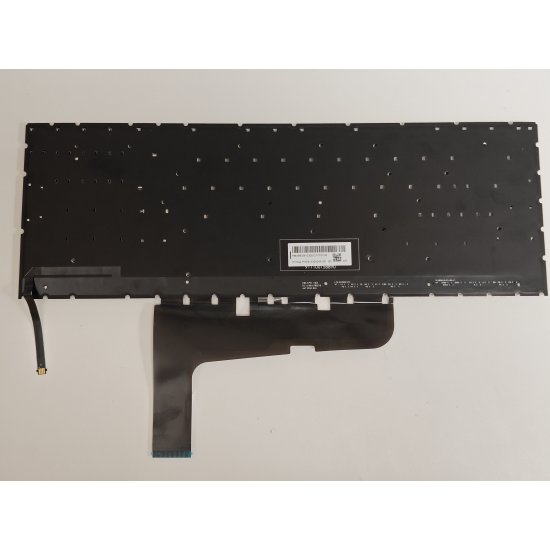 Tastatura Laptop Gaming, HP, OMEN 16-U, iluminata, conector 4 pini, taste negre cu scris rosu, versiunea 2, layout US