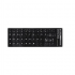 Sticker tastatura negru limba Italiana (Itaian) pentru caractere cu diacritice layout IT