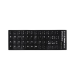 Sticker tastatura negru limba Italiana (Itaian) pentru caractere cu diacritice layout IT