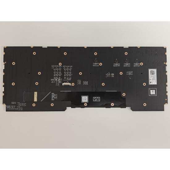 Tastatura Laptop, Dell, Alienware M16 R1, P130F, P130F001, iluminata, RGB 4 Zone, neagra, layout US