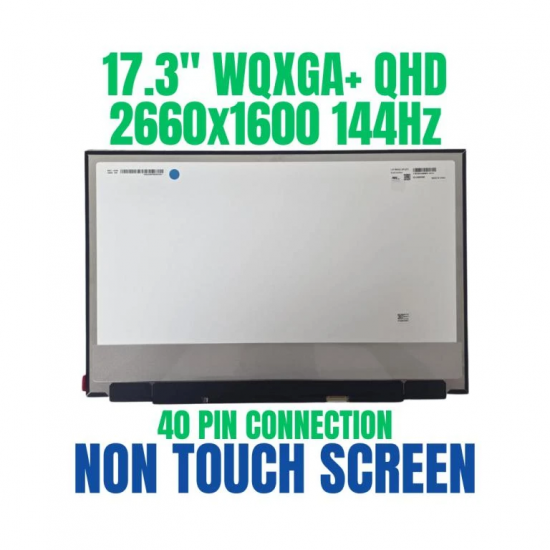 Display Laptop, LG Gram Pro 17 17Z90TP, 17Z90TR, LP170WQ2(SP)(D1), LP170WQ2-SPD1, 17.0 inch, rezolutie 2.5k, 2560x1600, QHD, slim, 144Hz, 40 pini