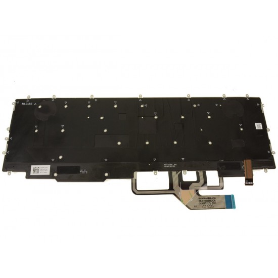 Tastatura Laptop Gaming, Dell, F8HJ6, 0F8HJ6, 730HH, 0730HH, 029CVF, N8MF4, iluminata, RGB, alba, layout US