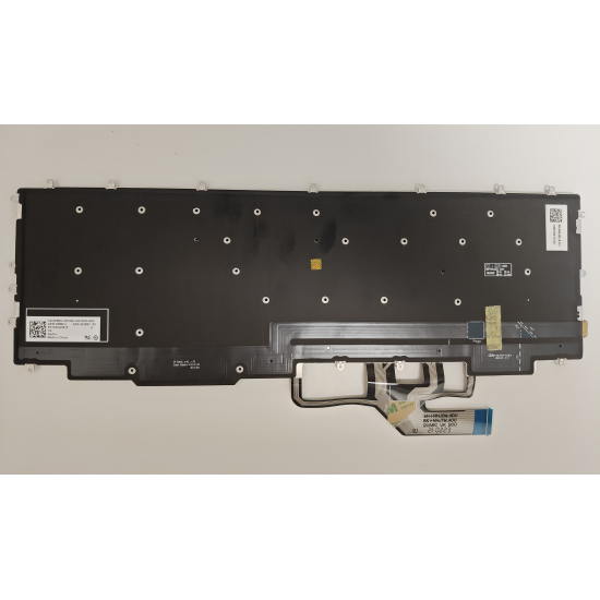 Tastatura Laptop Gaming, Dell, G7 17 7700, P46E, P46E001, P89CJ, 0P89CJ, iluminata, RGB, alba, layout UK