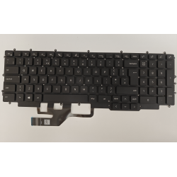 Tastatura Laptop Gaming, Dell, G7 17 7700, P46E, P46E001, P89CJ, 0P89CJ, iluminata, RGB, neagra, layout UK