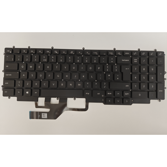 Tastatura Laptop Gaming, Dell, Alienware m17 R3, P45E, P45E001, P89CJ, 0P89CJ, iluminata, RGB, neagra, layout UK