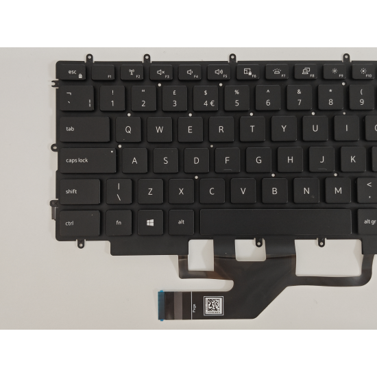 Tastatura Laptop Gaming, Dell, Alienware m17 R3, P45E, P45E001, P89CJ, 0P89CJ, iluminata, RGB, neagra, layout UK