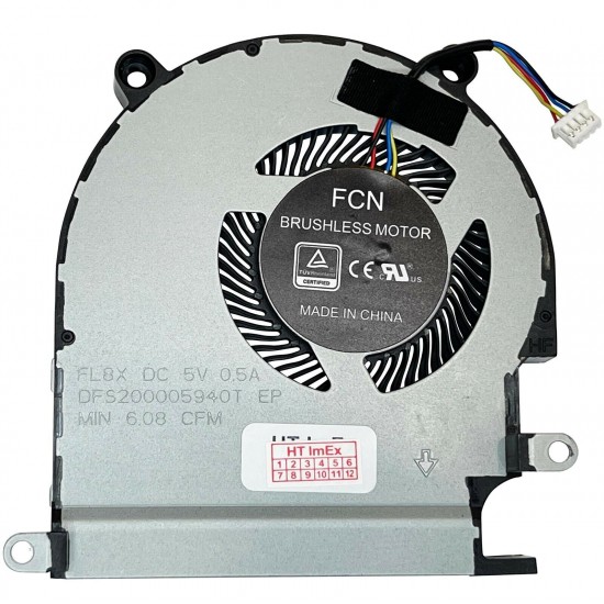 Cooler Docking Station, Dell, WD19TB, WD19TBS, WD19DC, WD19DCS, K20A, K20A001, C96VF, 0C96VF, DFS200005940T-FL8X, DC28000NZF0, EG50060S1-C390-S9A, DC28000NZS0, 5V, 0.5A
