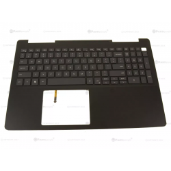 Carcasa superioara cu tastatura palmrest Laptop, Dell, Vostro 7590, P83F, P83F001, F5WFC, 0F5WFC, 13N4-0MA0121, iluminata, neagra, layout US