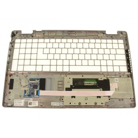 Carcasa superioara palmrest Laptop, Dell, Latitude 5530, P104F, P104F005, P104F006, MXNV6, 0MXNV6, 46M.0PHCS.0018, cu slot pentru SD CARD, argintie