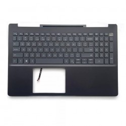 Carcasa superioara cu tastatura palmrest Laptop, Dell, Inspiron 15 7591, P83F, P83F001, 2D6K1, 02D6K1, I3N4-0LM07XI, iluminata, neagra, layout US