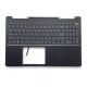 Carcasa superioara cu tastatura palmrest Laptop, Dell, Inspiron 15 7591, P83F, P83F001, 2D6K1, 02D6K1, I3N4-0LM07XI, iluminata, neagra, layout US
