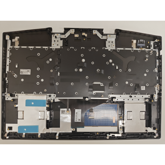 Carcasa superioara cu tastatura palmrest Laptop Gaming, HP, Omen 17-CB, 17T-CB, TPN-C144, L61636-001, L57377-001, AM2K0000300, AM2K0000500, cu iluminare rosie, varianta cu incarcator de 200W, layout US