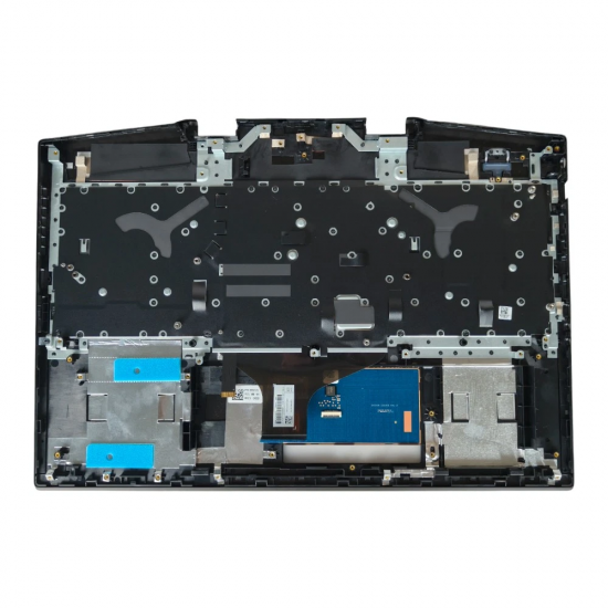 Carcasa superioara cu tastatura palmrest Laptop Gaming, HP, Omen 17-CB, 17T-CB, TPN-C144, L57378-001, L61637-001, AM2K0000300, AM2K0000500, iluminata, RGB, varianta cu incarcator de 200W, layout US