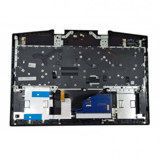 Carcasa superioara cu tastatura palmrest Laptop Gaming, HP, Omen 17-CB, 17T-CB, TPN-C144, L63808-001, L62863-001, AM2K0000320, AM2K0000500, iluminata, RGB, varianta cu incarcator de 230W, layout US