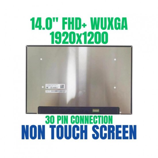 Display Laptop, Dell, Pro 14 PC14250, 04RJCP, 05TYJN, NV140WUM-N4F, B140UAN04.8, 14 inch, LED, FHD+, 1920x1200, conector ingust 17mm, non touch, 60Hz, 30 pini