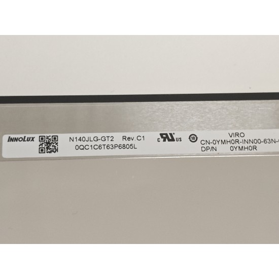 Display Laptop, Dell, Pro 14 PC14250, 04RJCP, 05TYJN, NV140WUM-N4F, B140UAN04.8, 14 inch, LED, FHD+, 1920x1200, conector ingust 17mm, non touch, 60Hz, 30 pini