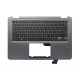 Carcasa superioara cu tastatura palmrest Laptop, Asus, ZenBook Flip UX360C, UX360CA, UX360CAK, 90NB0BA2-R31US0, 90NB0BA2-R31USI0, 13NB0BA1P03011-1, 13NB0BA2AP0201, 3BBKDTCJN30, UX360CA-1B, gri, layout US