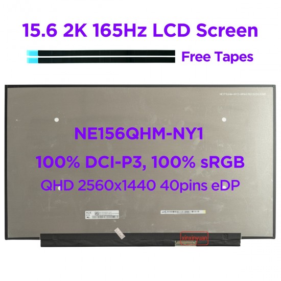 Display Laptop Gaming, Asus, 18010-15609000, 18010-15607400, 18010-15656300, Dalle128, 15.6 inch, rezolutie 2.5K, 2560x1440, QHD, IPS, 165Hz, 40 pini