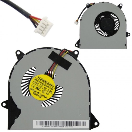 Cooler Laptop, Lenovo, IdeaPad 100-15IBD Type 80QQ, 5F10K25451, DFS481305MC0T-FH6B, DC28000CVF0, 5V, 0.5A
