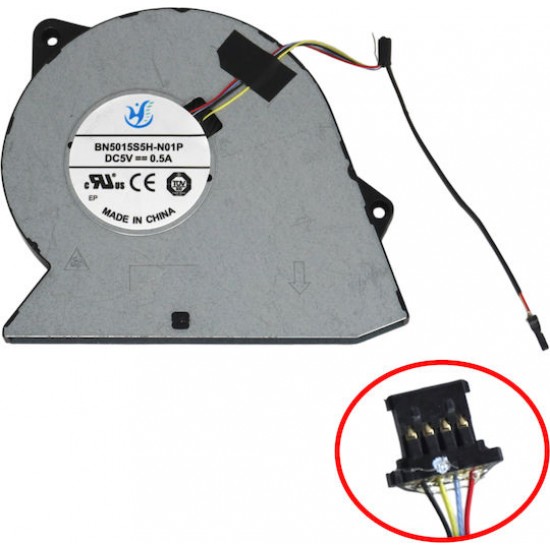 Cooler Laptop, Dell, Pro 16 PC16255, P134F, P134F003, RFF51, 0RFF51, DFS5K12114464P-FNRK, DC28000WFF0, UMA, 5V, 0.5A